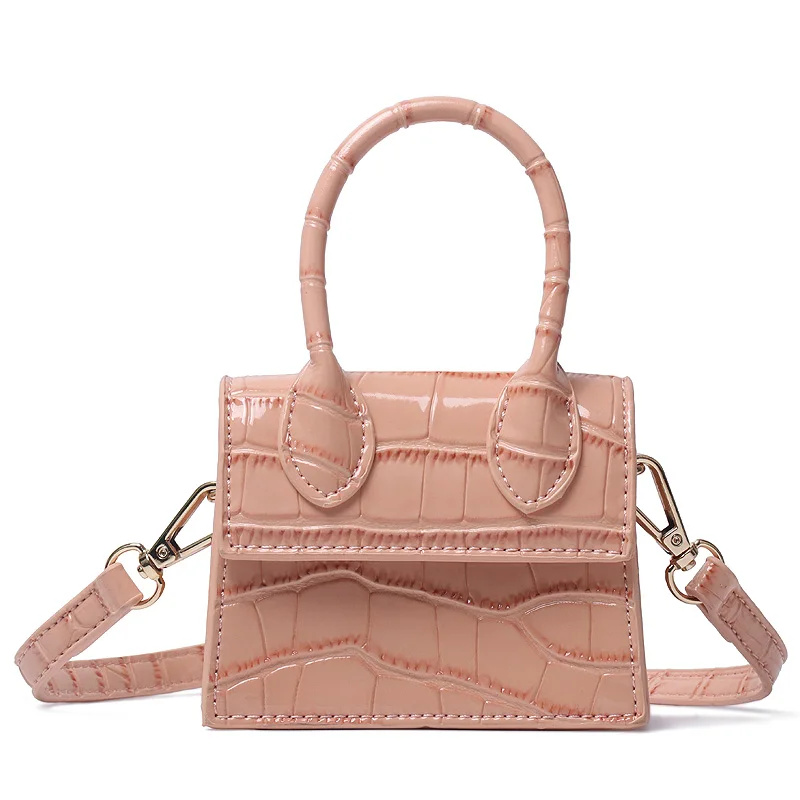 

New Fashion Shoulder Small Flap Bag Pu Leather Crocodile Pattern Ladies Designer Handbags for Women