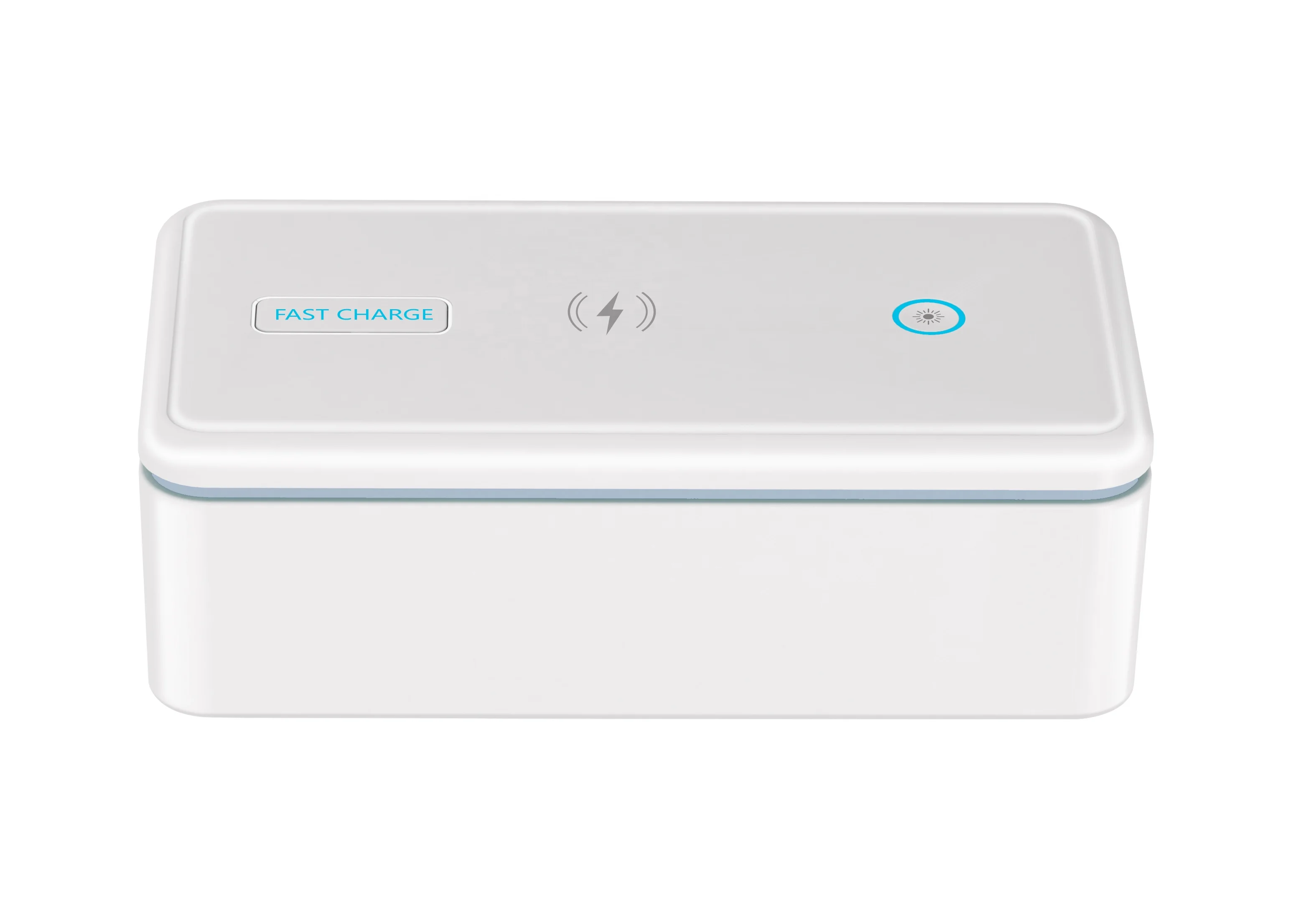 
factory hot sale LED UV sterilizer box with fast wireless charging 3 in 1 Phone Sterilization Box 