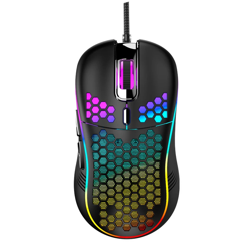 

Honeycomb Backlight 6D Programmable Gaming Mouse Wired Light High DPI Gaming Mouse