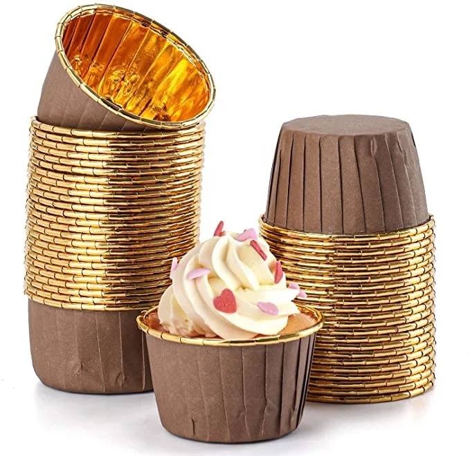 

Hot Sale Customized Disposable Aluminum Foil Cupcake Liners Baking Paper Cake Case Chocolate Cups For Baking, Customized color
