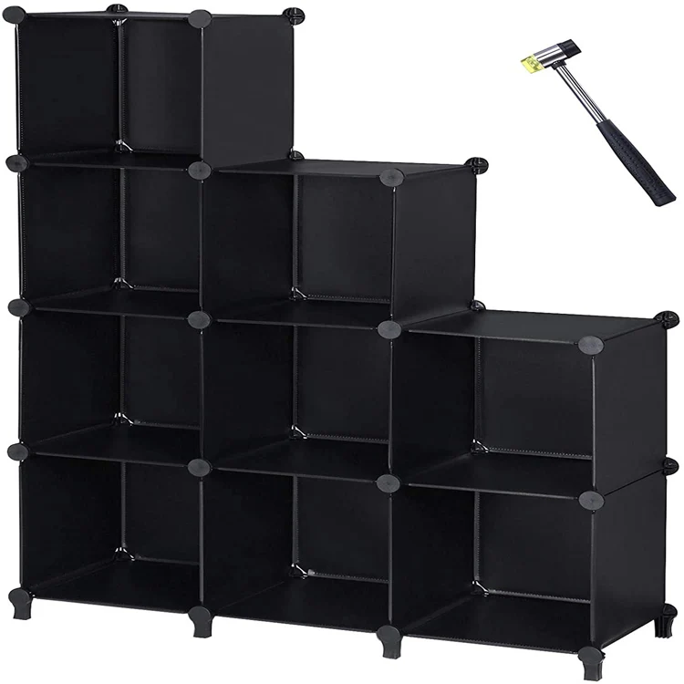 

DIY Plastic Cabinet Closet Organizer Shelf Storage Cubes Storage Organizer