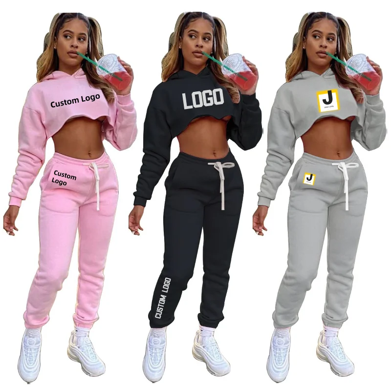 

Autumn Winter Women's Sweatsuit 2 Piece Set Womens Hoodies Joggers Long Sleeve Sweatsuits For Women 2021, As picture