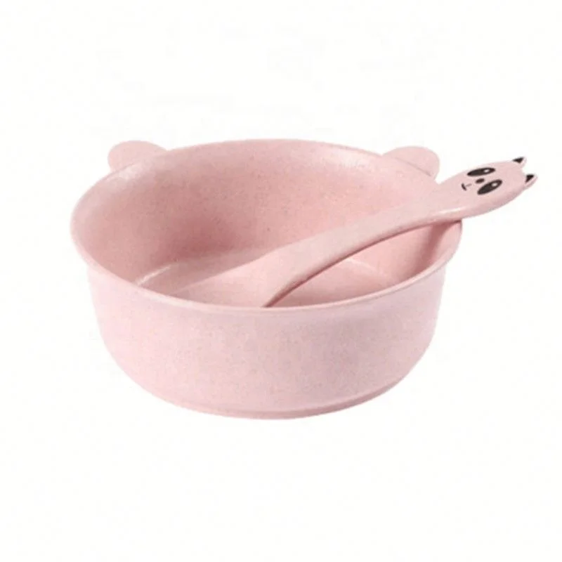 

Plastic Cartoon Panda Children Cute Rice Bowl, Green/blue/beige/pink