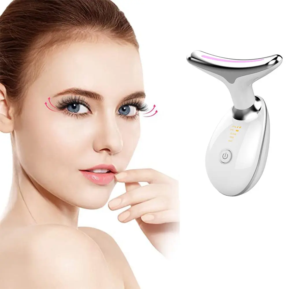 

LED Photon Therapy Neck Face Lifting Massager Vibration Skin Tightening Reduce Double Chin Anti-Wrinkle Neck lifting massager