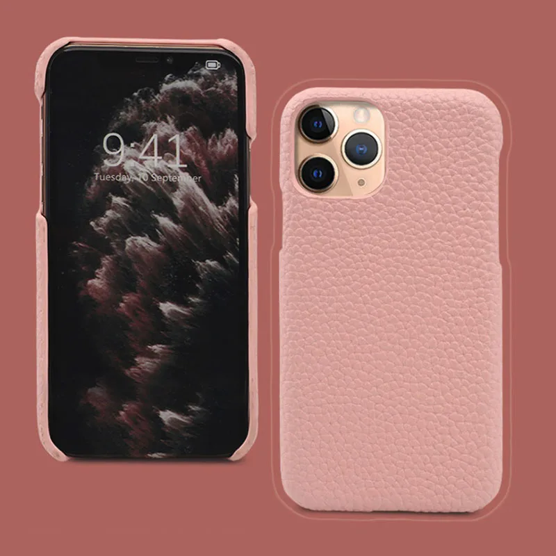

luxury mobile phone cover case designers pebble genuine leather phone case, Black / pink / nude or custom