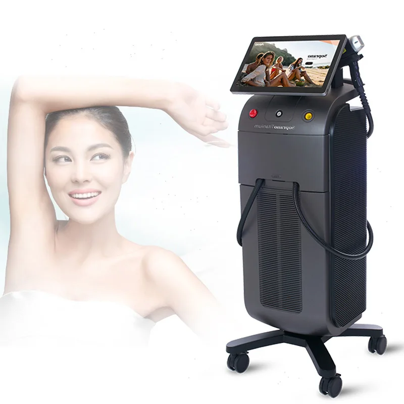 

808nm Laser Painless Hair Removal Professional Non Invasive 30 Million Shots Output Power Diode Laser Hair Machine, All skin type