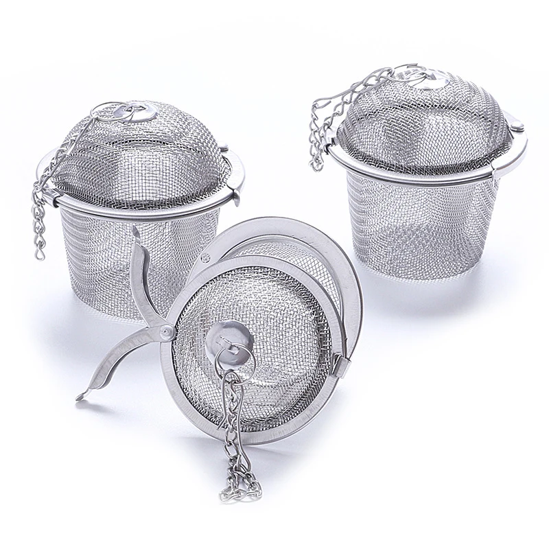 

Tea Ball Infuser Cooking Infuser Extra Fine Mesh Tea Infuser Threaded Connection 18/8 Stainless Steel Tea Strainer, Silver