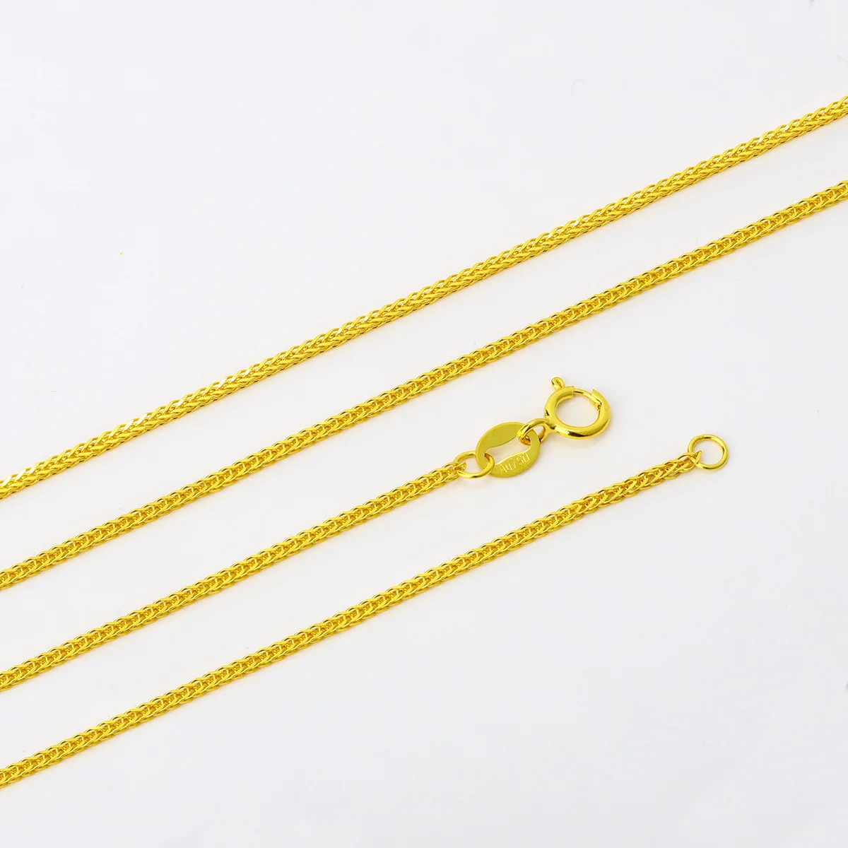 

high quality 18k italy jewelry gold chain 1 gram 1.0mm size