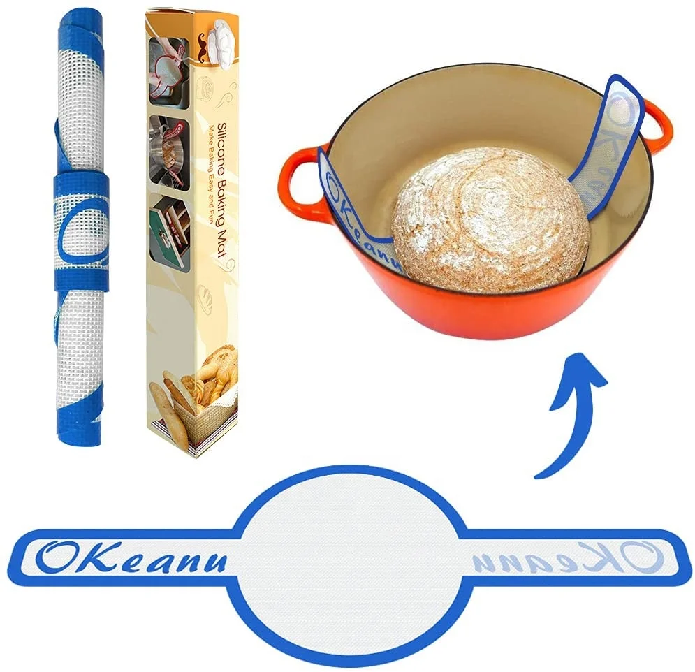 

Bread Basics Silicone Baking Mat Non-Stick Dough Bread Sling Silicone Baking Mat Wholesale Eco-Friendly Silicon Mat Bake