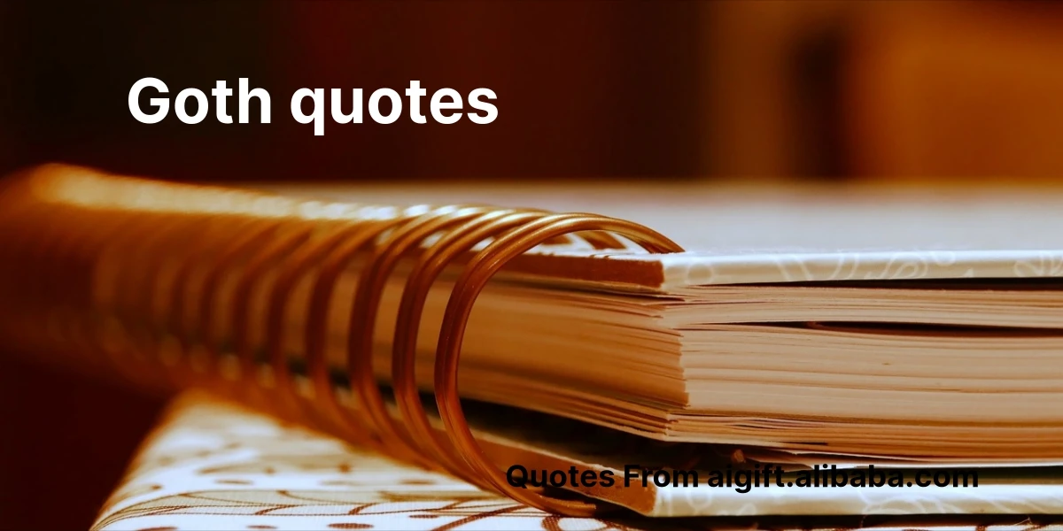 goth quotes