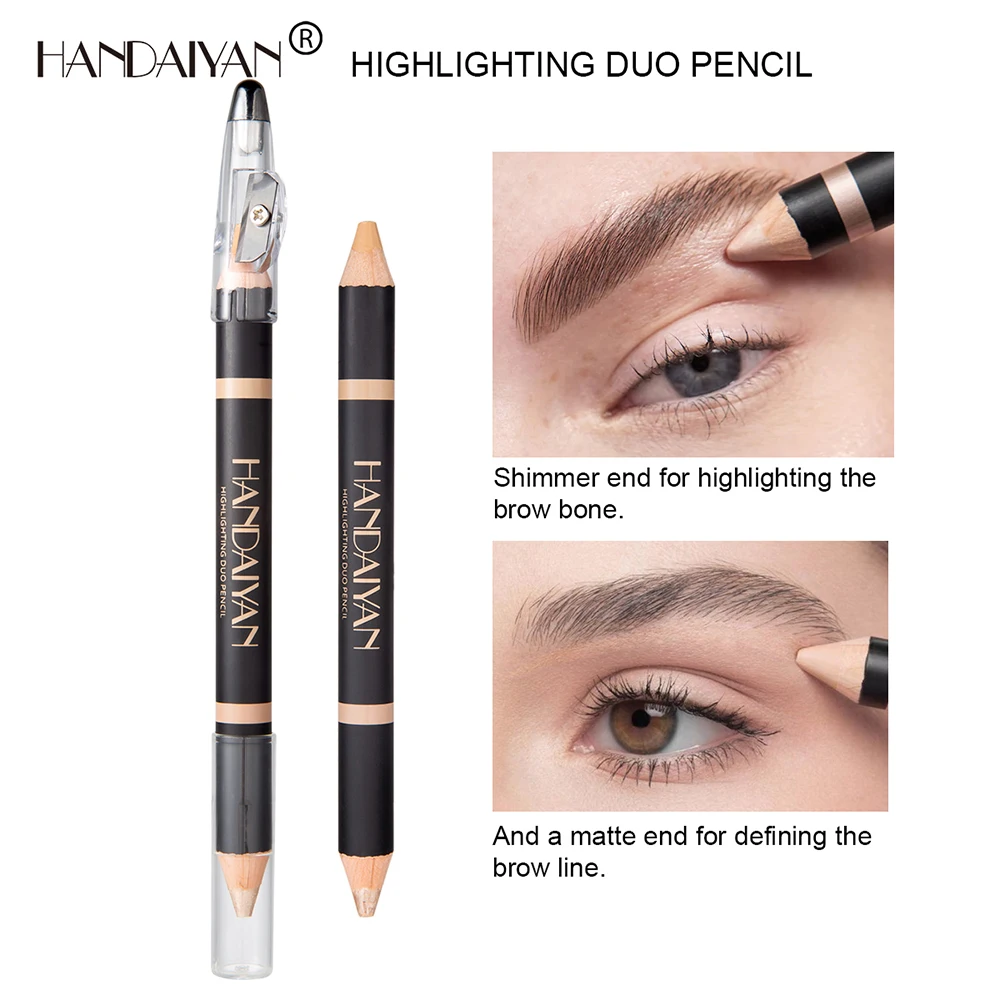 

Handaiyan Makeup Highlighter Brush Vegan Cruelty Free Glitter Cute Brow Diy Cheap Highlighter Pen