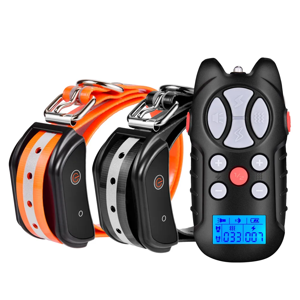 

Dogreat Electric Shock Dog Training Collar Pet Remote Control Waterproof And Rechargeable Bark Stop For All Size 1000 Meters