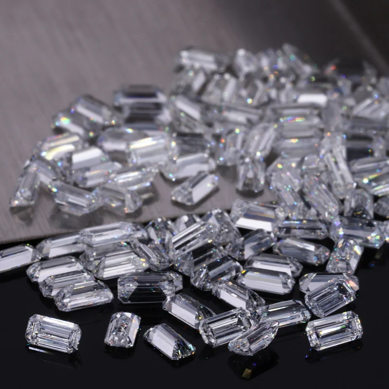 

Starsgem vvs lab grown diamonds octagon shape emerald cut white lab diamond DEF VS lab created diamond