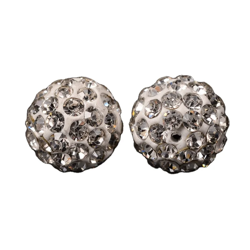 

Pandahall 10mm Polymer Clay Rhinestone Pave Disco Ball Crystal Beads