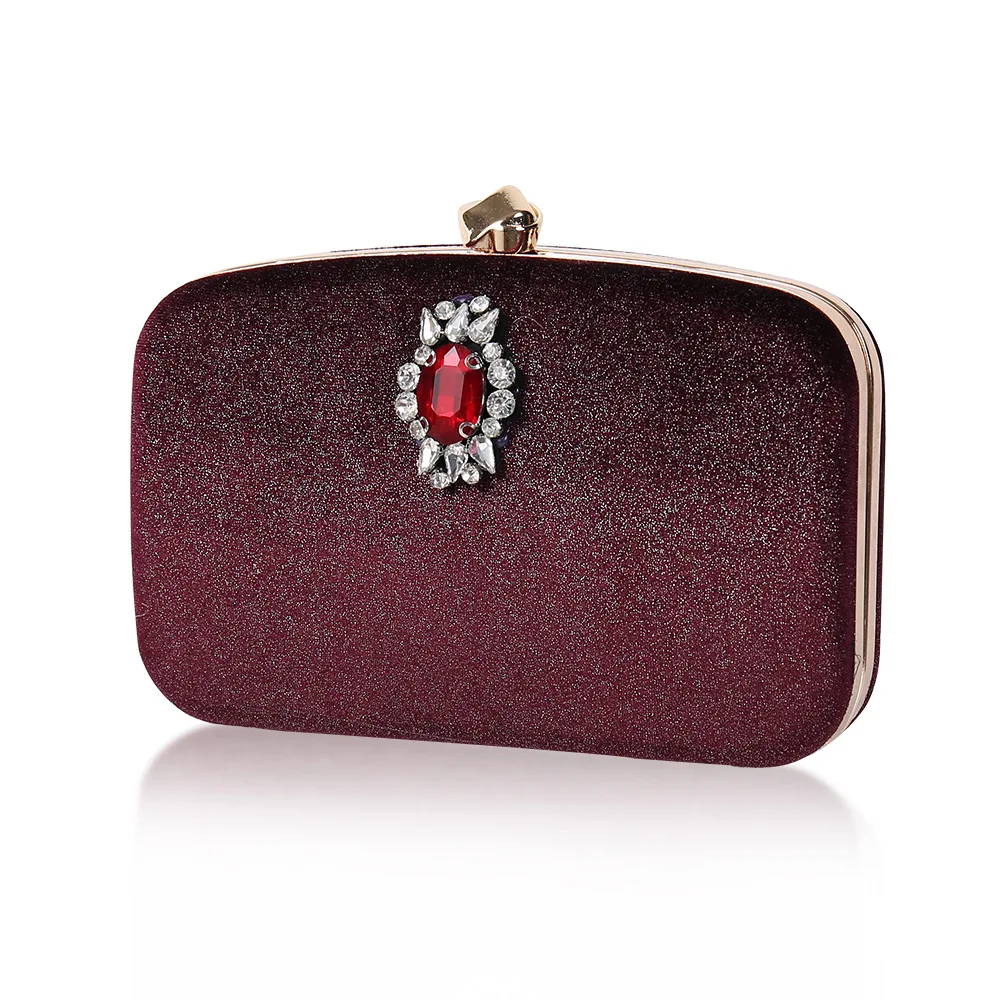 

Woying Luxury Party Dinner Handbags Red Jeweled Decoration Designer Ladies Bag 2021 Wedding Evening Clutch Bags For Women, As shown