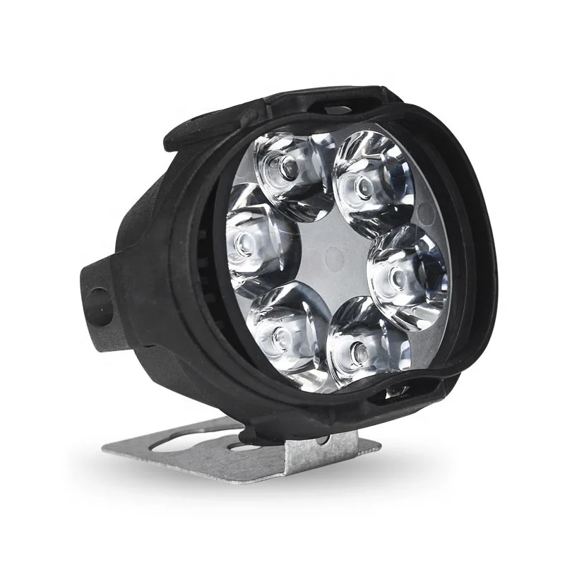 6 LED Super Bright Motorbike Scooters Spotlight Fog Lamp Working Spot Light Motorcycles Head light 9-85V 1200LM