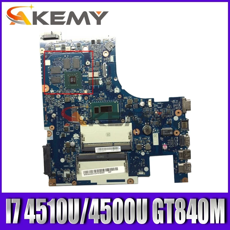 

Akemy ACLUA/ACLUB NM-A273 For Z50-70 G50-70M Notebook Motherboard CPU I7 4510U/4500U GPU GT840M DDR3 100% Test Work