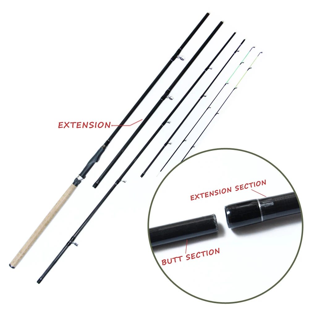 

4+2 tops Super Power 4 Sections 3.6 meters Feeder High Carbon carp Feeder Fishing Rod Feeder Rods, Customized color