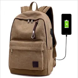 New male backpacks and female backpacks with USB c