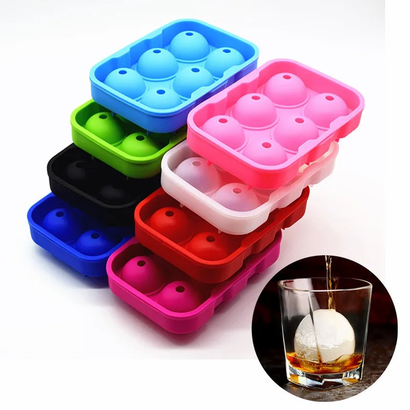 

Large Size 6 Cell Ice Ball Mold Silicone Ice Cube Trays Whiskey Ice Ball Maker Silicone Molds Maker Party Bar Accessories