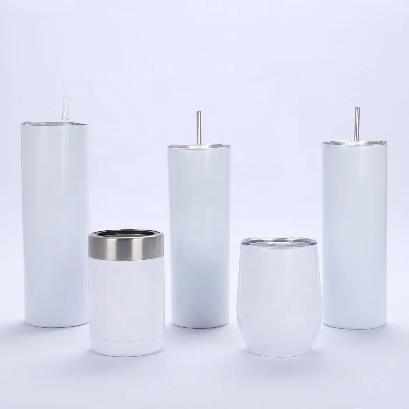 

Drop shipping Glitter wholesale 20 oz skinny sublimation tumblers straight tumbler for gift, Blue, black, pink, gold, silver, white, purple, green, orange