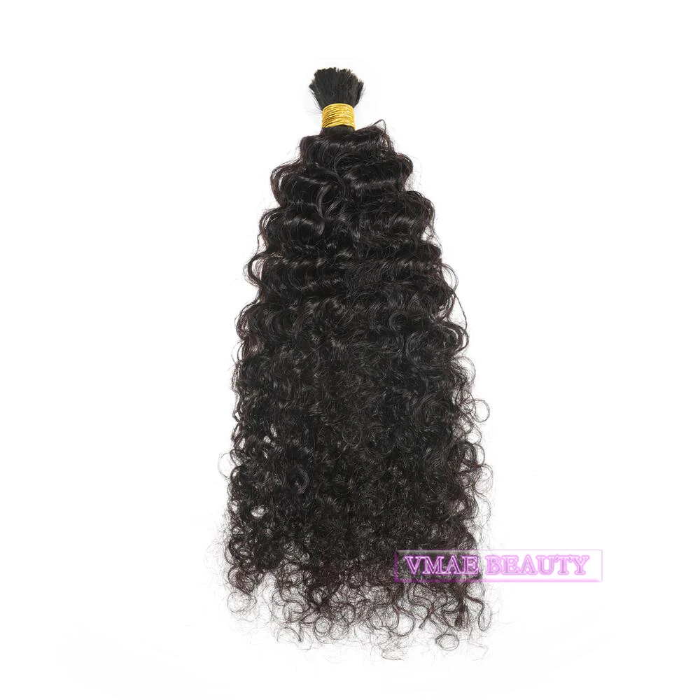 

VMAE Peruvian Full Cuticle Aligned No Weft Virgin Hair Bulk Kinky Curly Deep Body Natural Wave Bulk Human Hair For Braiding