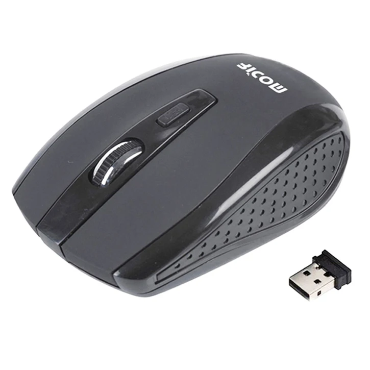 

Custom LOGO MW6009 mice USB receiver PC 2.4ghz 6D optical 2020 China wireless mouse factory, Black or based on pantone number