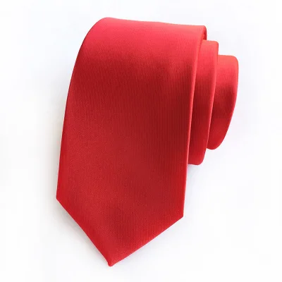 
High quality polyester silk business trend solid color tie 