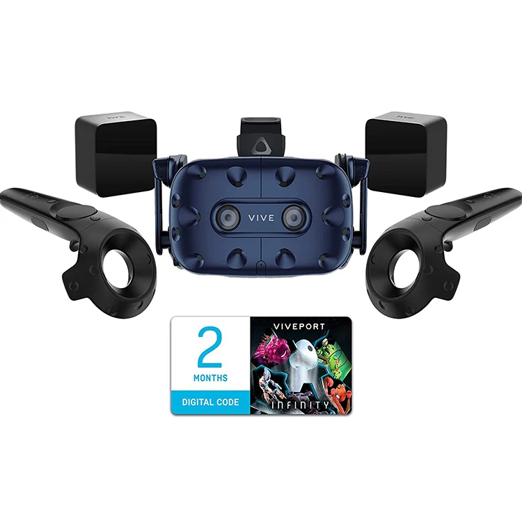 

Original HTC VIVE Pro Starter Kit Edition Virtual Reality System PC 3D VR Headset In Stock, Blue, black