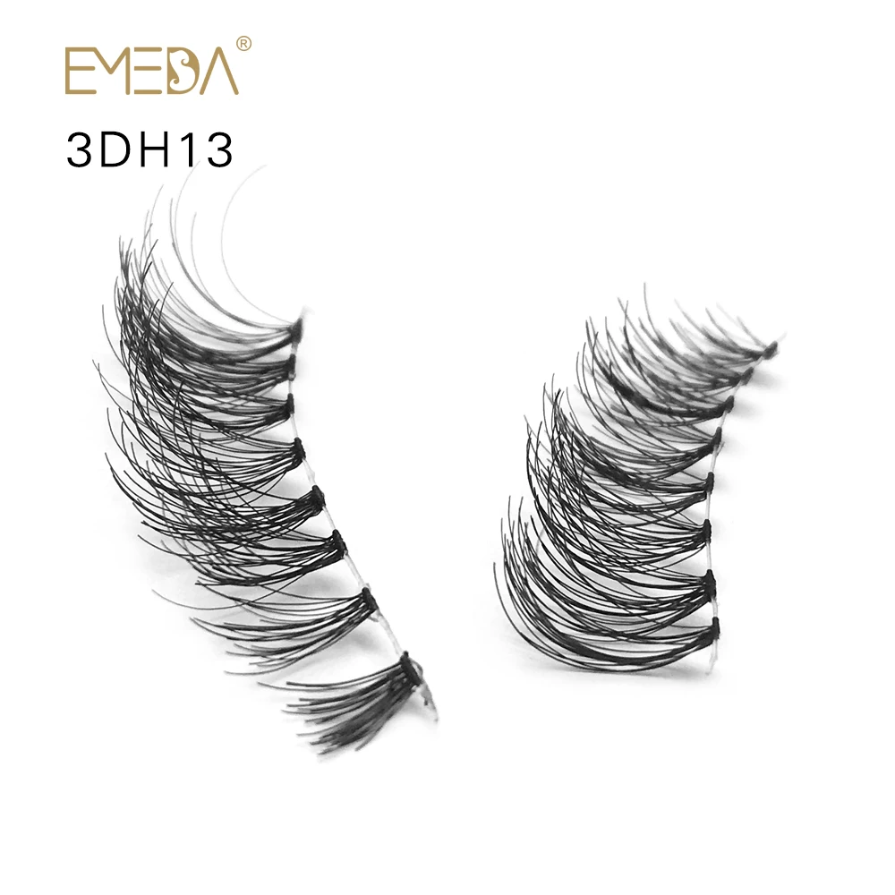 

Wholesale Human Hair Eyelashes 100% Human Hair Made False Eyelash
