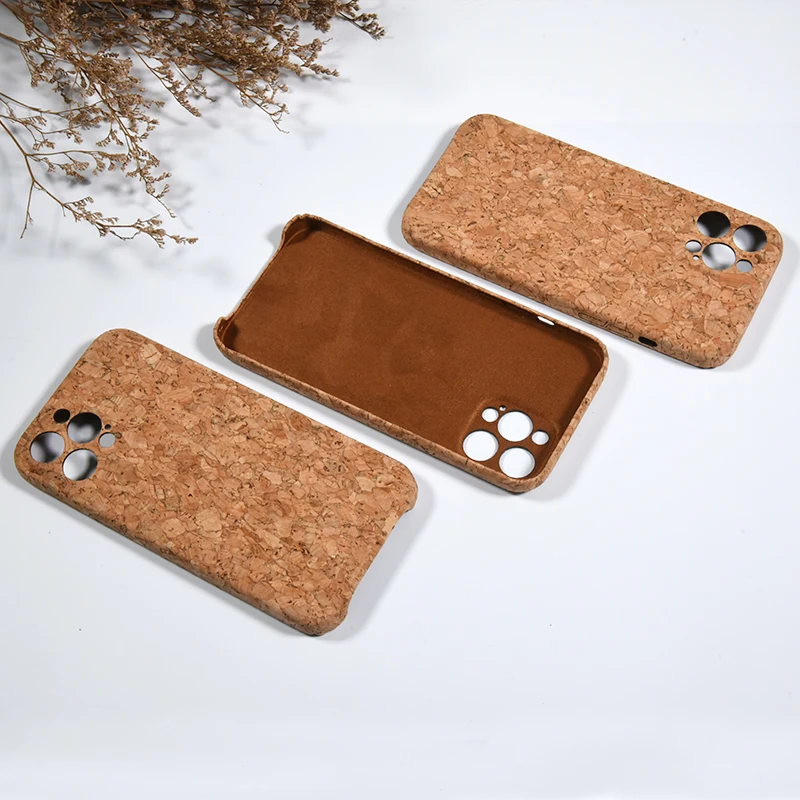 

Natural Waterproof Cork Wood Layer Case Back Cover For iPhone 11 12 Mini Pro Max 6 7 8 plus, Original wood color