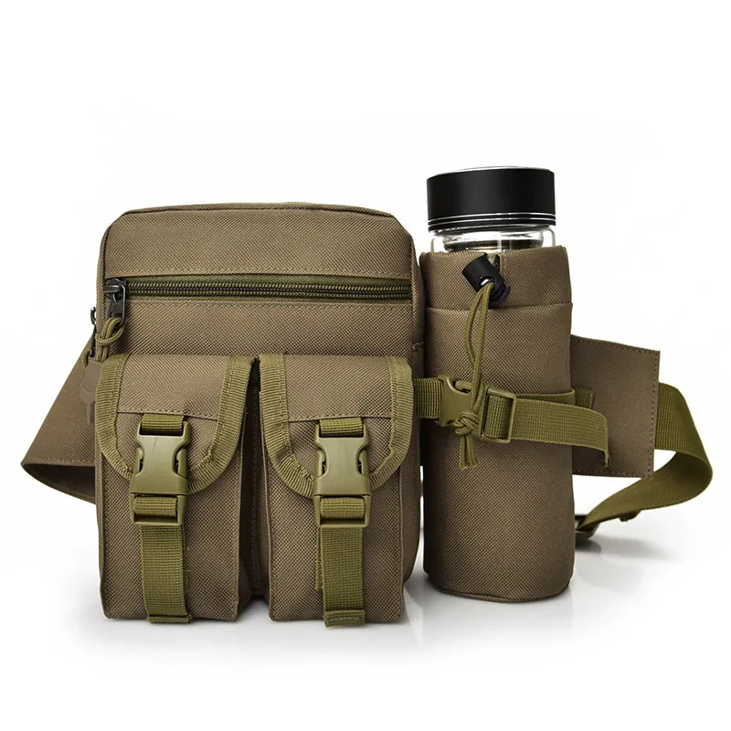 

REAL FORT large military black desert camo color pattern sport fitness type capacity waist bag