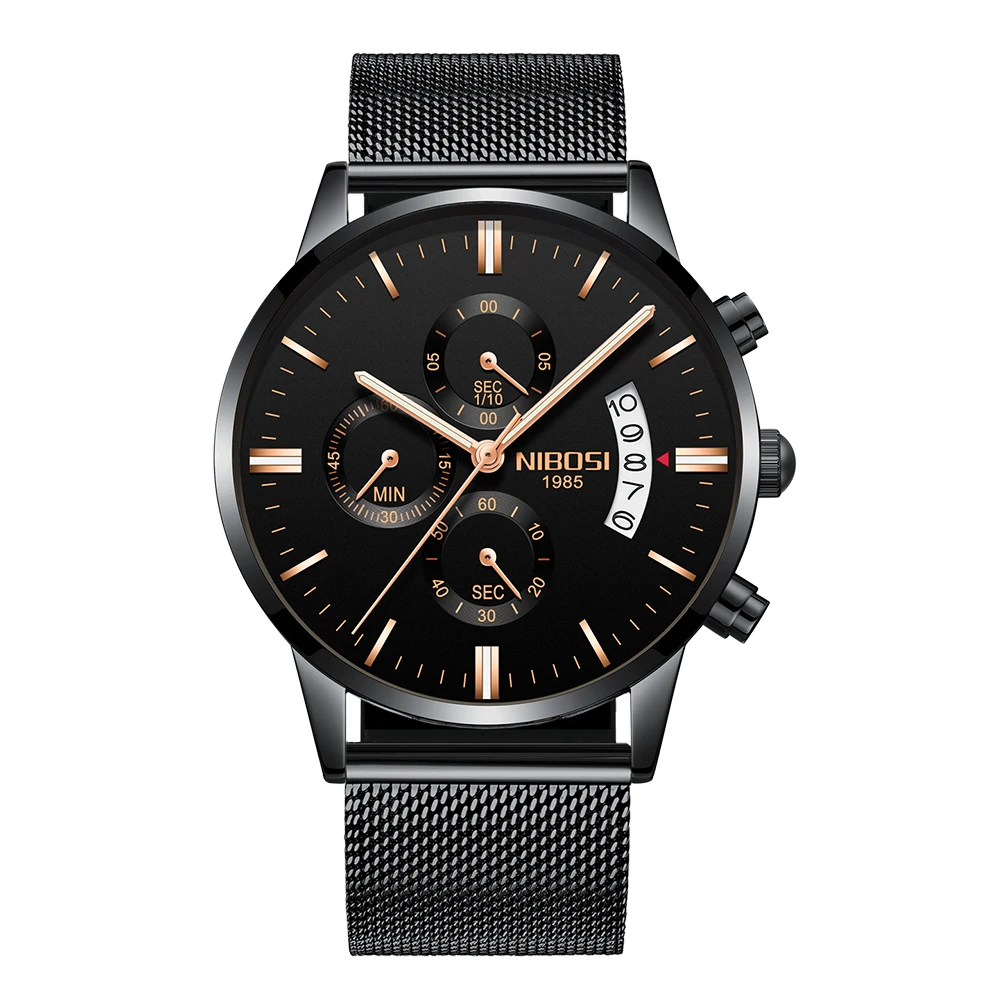 

Black Face Scattered With Rose Wholesale Watch