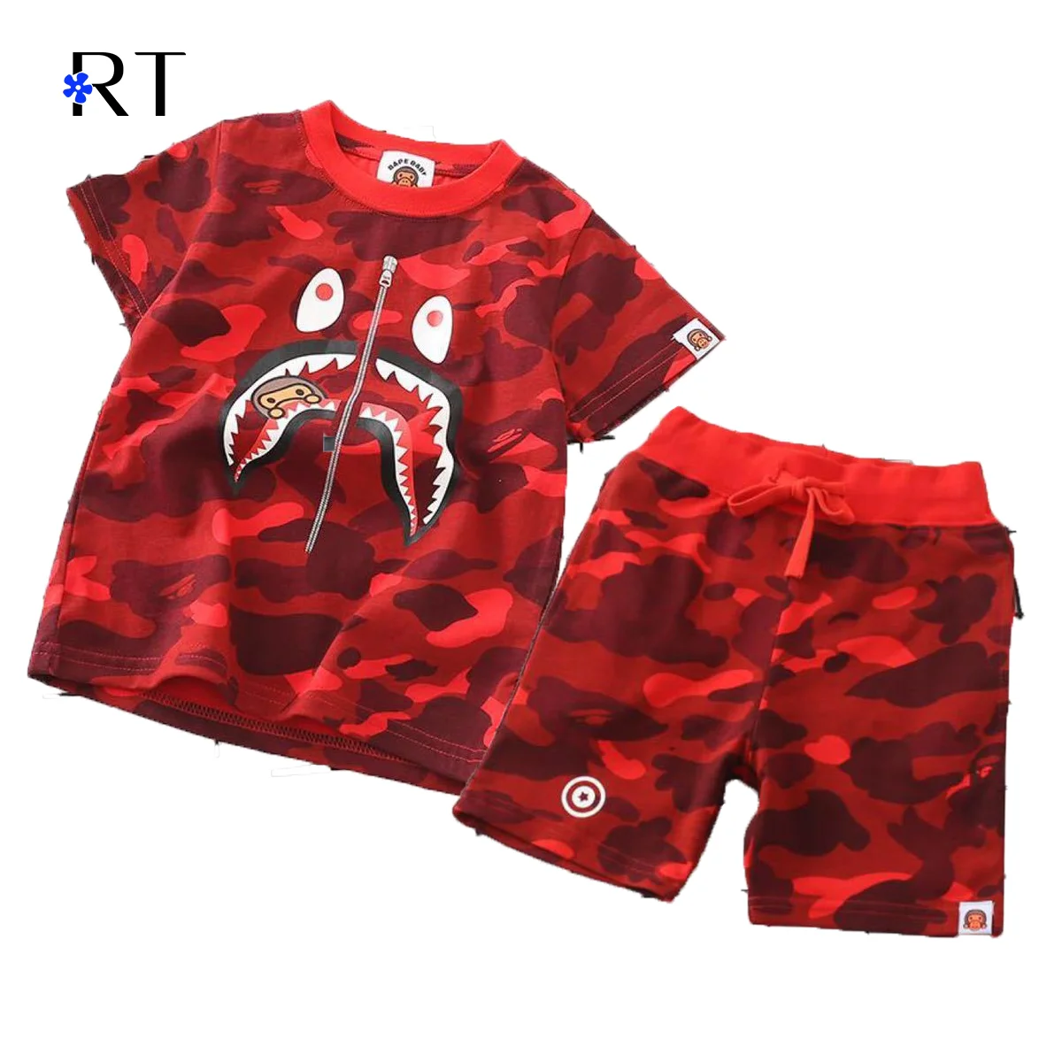 

Baby boy summer suit 2020 new baby children's clothing summer short-sleeved two-piece jacket + pants, Picture