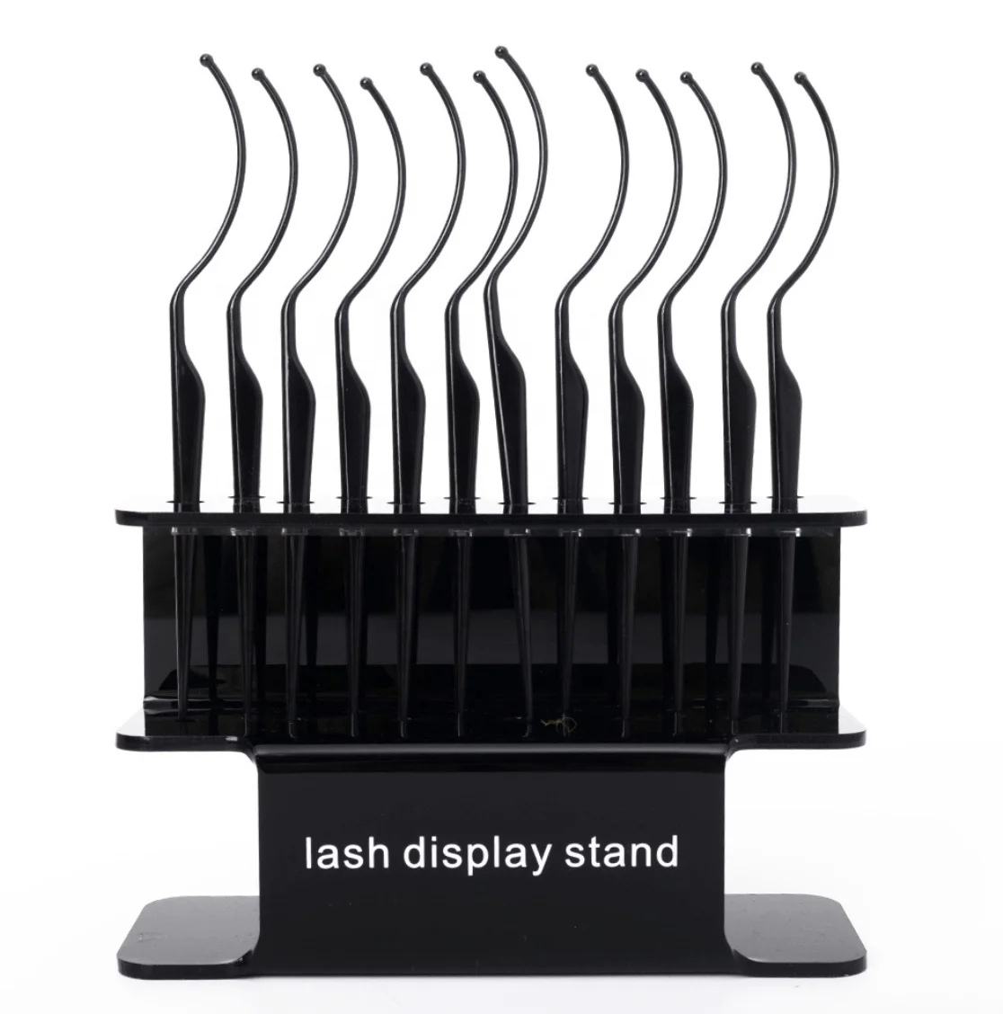 

customized Lash Tester Stick Fancy Eyelash Display Stand with 12 Eye Lash Test Sticks Holes Eyelash Displaying Testers