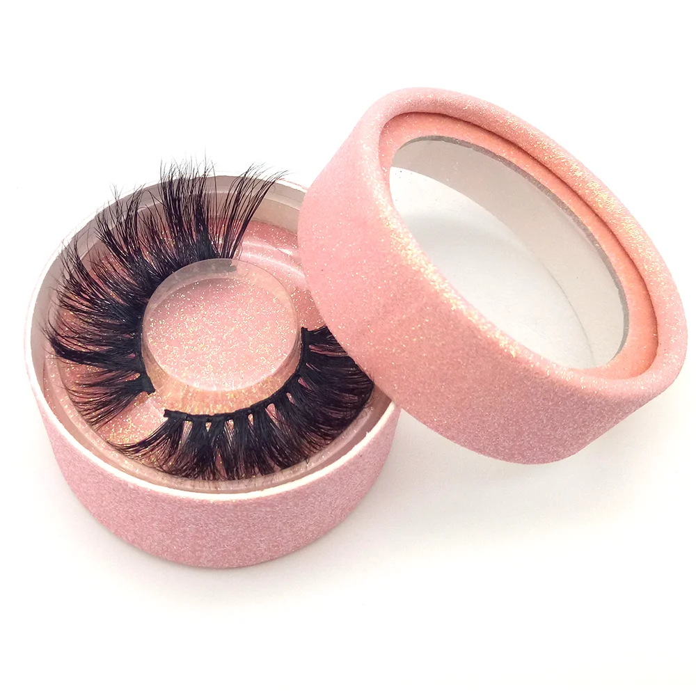 

Wholesale 25mm 27mm Strip 3D Mink Eyelashes Vendor With Customized Box, Natural black
