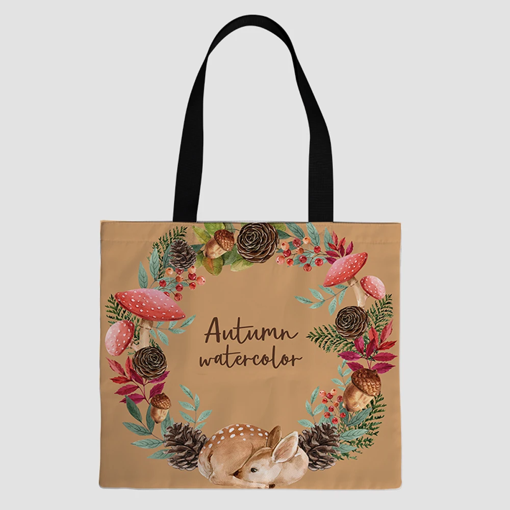 

custom lunch cooler insulated design pouch shopping t-shirt cotton canvas bag woman