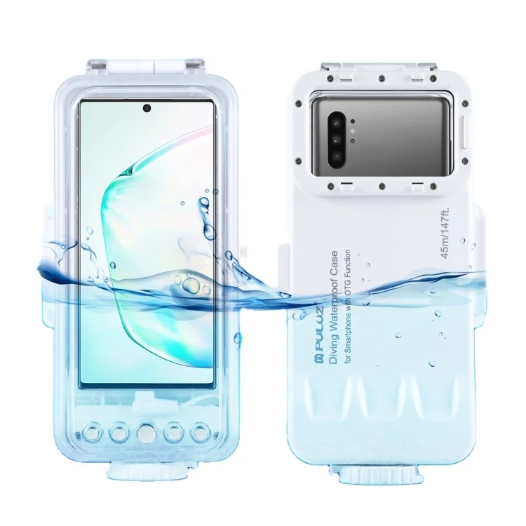 

PULUZ 45m/147ft underwater diving housing photography water proof diving case for Galaxy Huawei Xiaomi Google Android phone