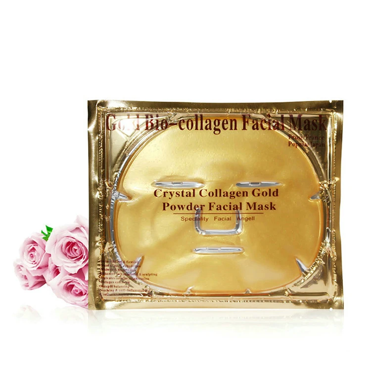 

Crystal Collagen Gold Facial Mask For Anti Aging Whitening Puffiness Anti Wrinkle and Moisturizing Face Mask