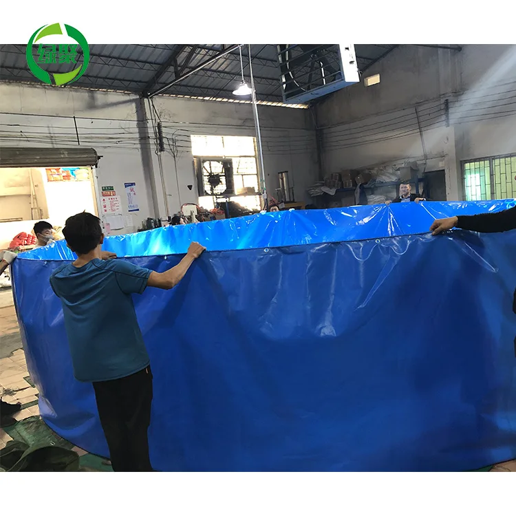 

PVC Coated Biofloc Fish Tank Ras Framing Plastic Pvc Tarpaulin Pond Liner Fish Farm Fish Pool Liner