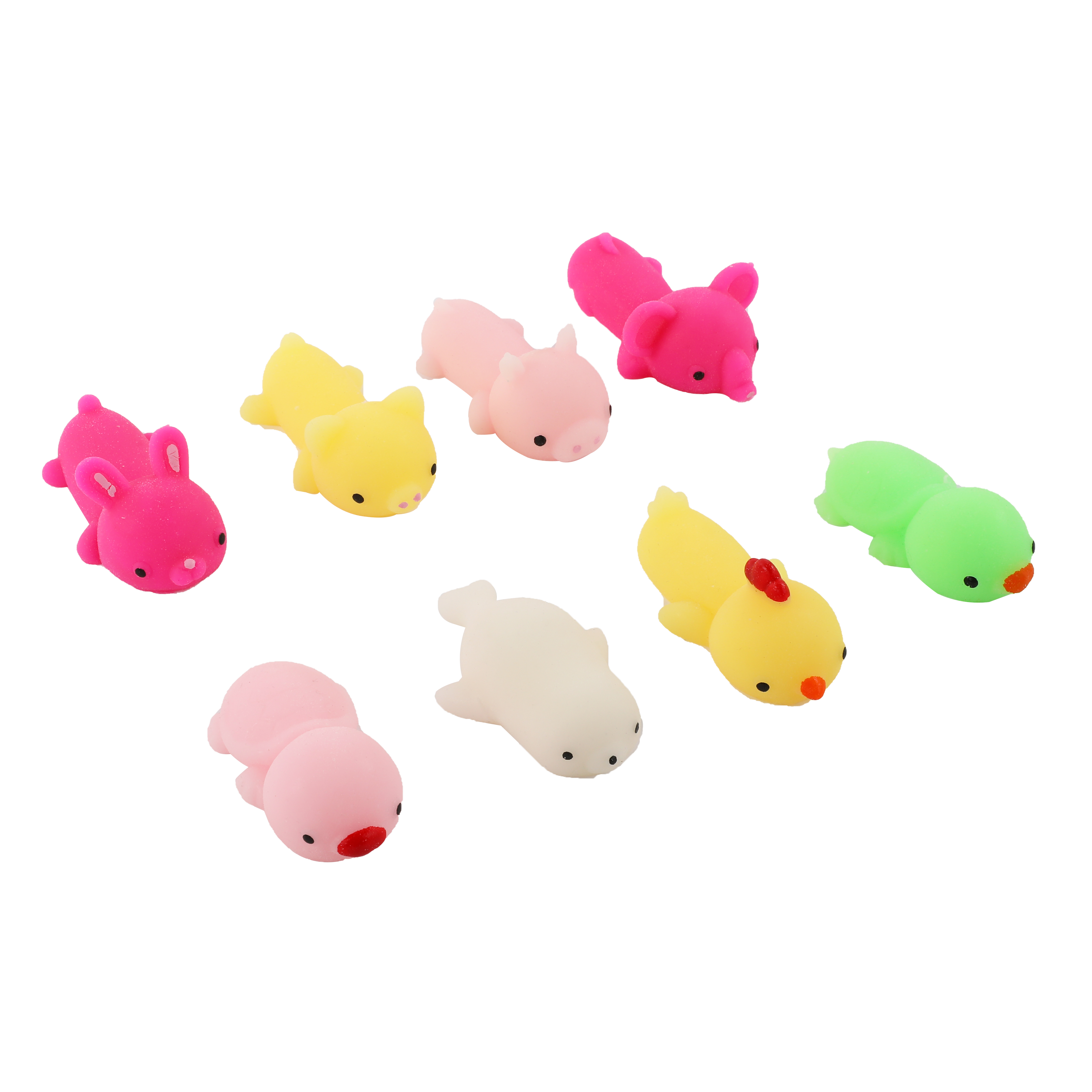 
Best-selling squeeze TPR soft cartoon toy silicone animal Squishies luminous toys 