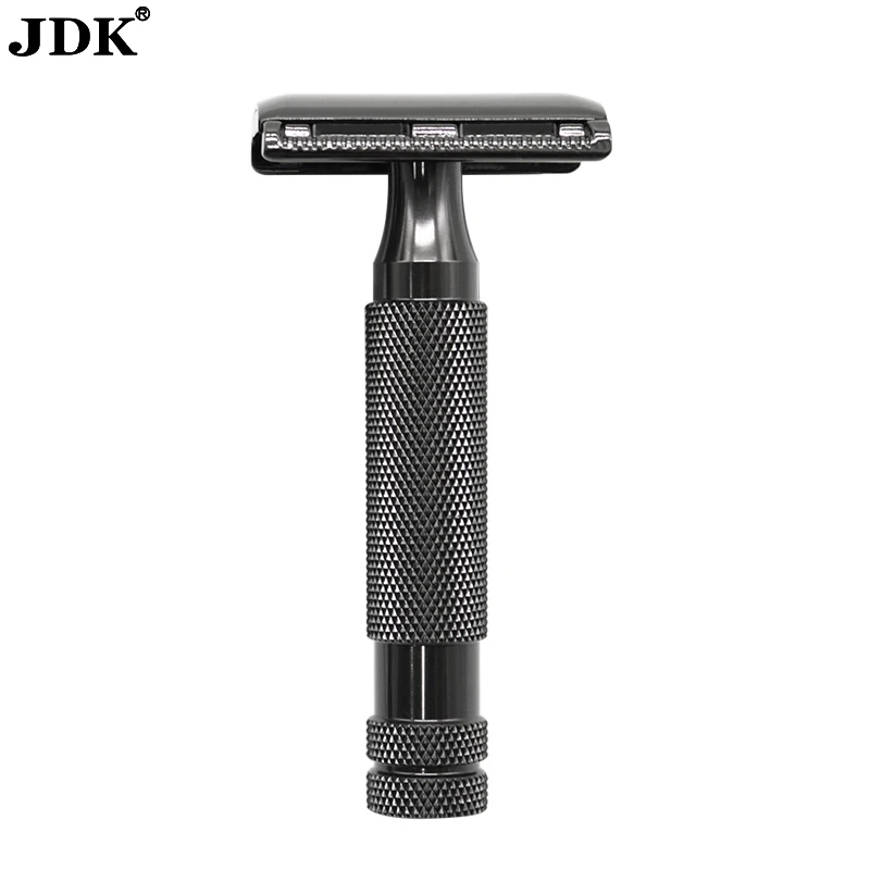 

JDK New Manual Safety Stainless Steel Face Shaving Razor Single Blade Barber Razor Mens