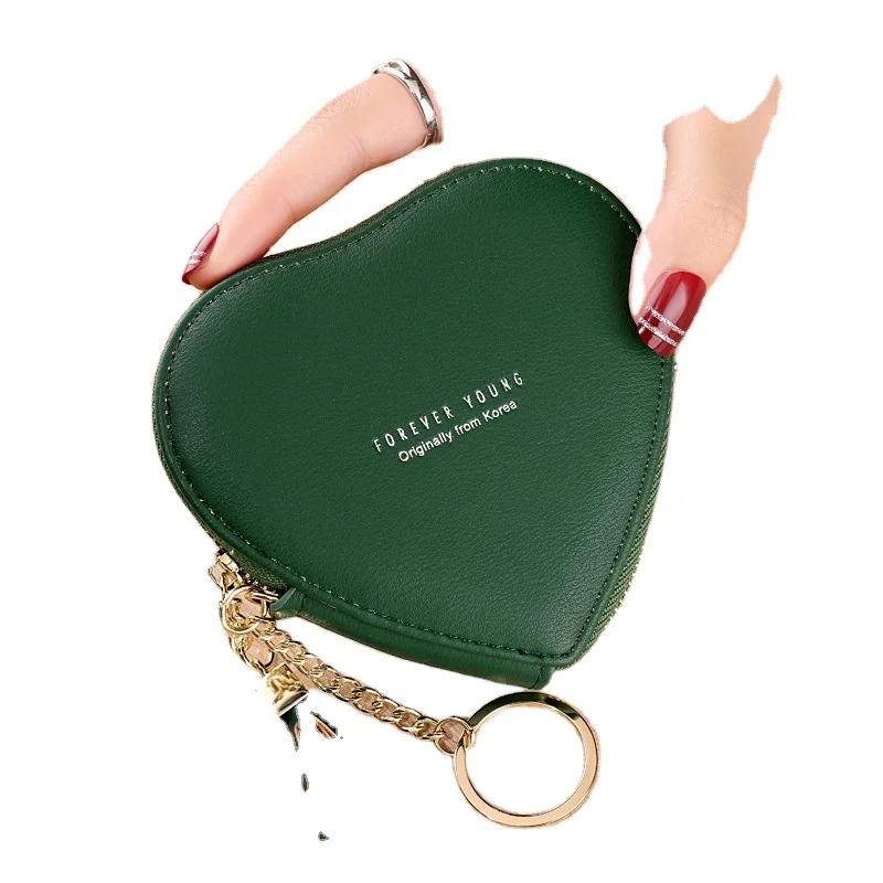 

Fashion Design PU Leather Heart Shape Short Wallet Cash Coin Purse Card Holder Wallet Bag for Women