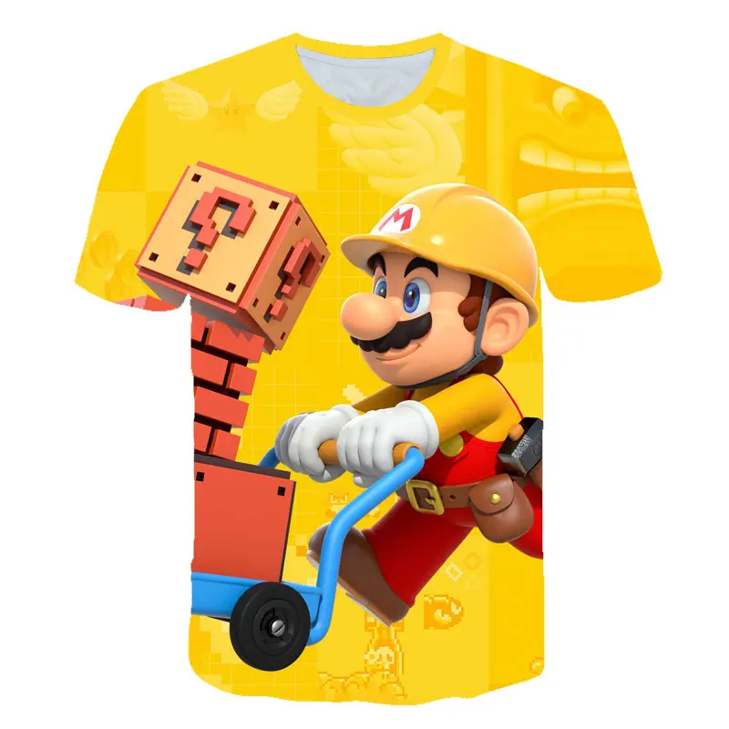 

Latest Funny Printed T Shirt Super Mario Kid T Shirt Men/Women Super Smash Bros 3D Print T-shirt Hip Hop Tshirt Logo T-shirt
