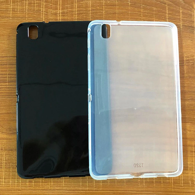 

Shenzhen Factory Quality Matte Edge Transparent Clear Soft TPU Silicone Tablet Back Cover Case For Samsung Tab Pro T320 8.4