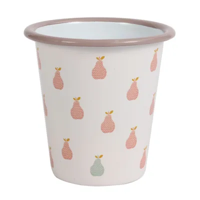 

Mikenda Enamel Mug 310ml Cone shaped enamel cup custom LOGO cartoon coffee cup edge