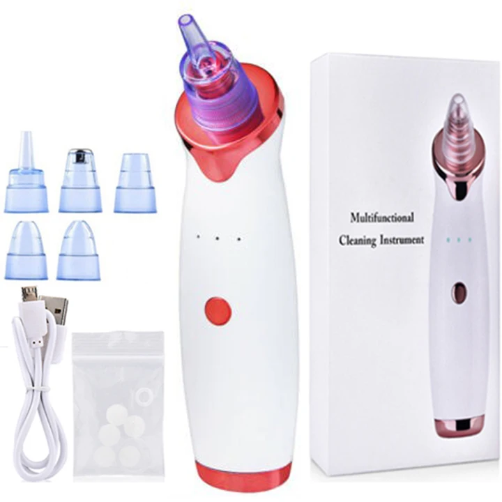 

custom rechargeable electric pore cleaner blackhead, vacuum suction blackhead remover tool, black head vacuum remover