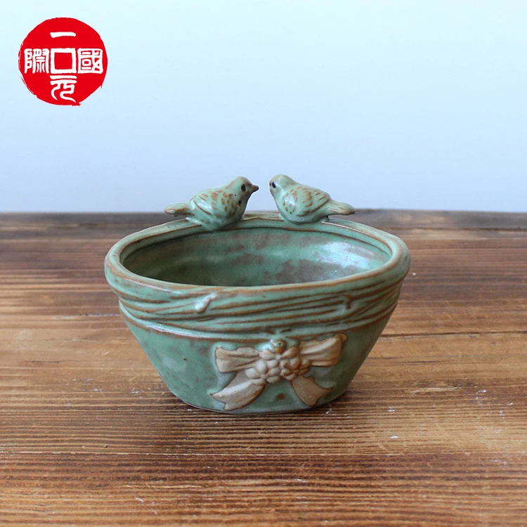 

Supply colors mini ceramic succulent flower pots