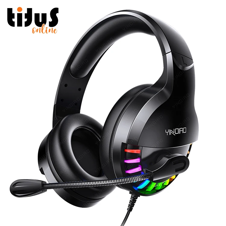 

Q2 PRO Headphones with Wired Control and Mic Earphones Headphones Gaming RGB Backlit Gamer Gaming Headphones for PC, Black white pink