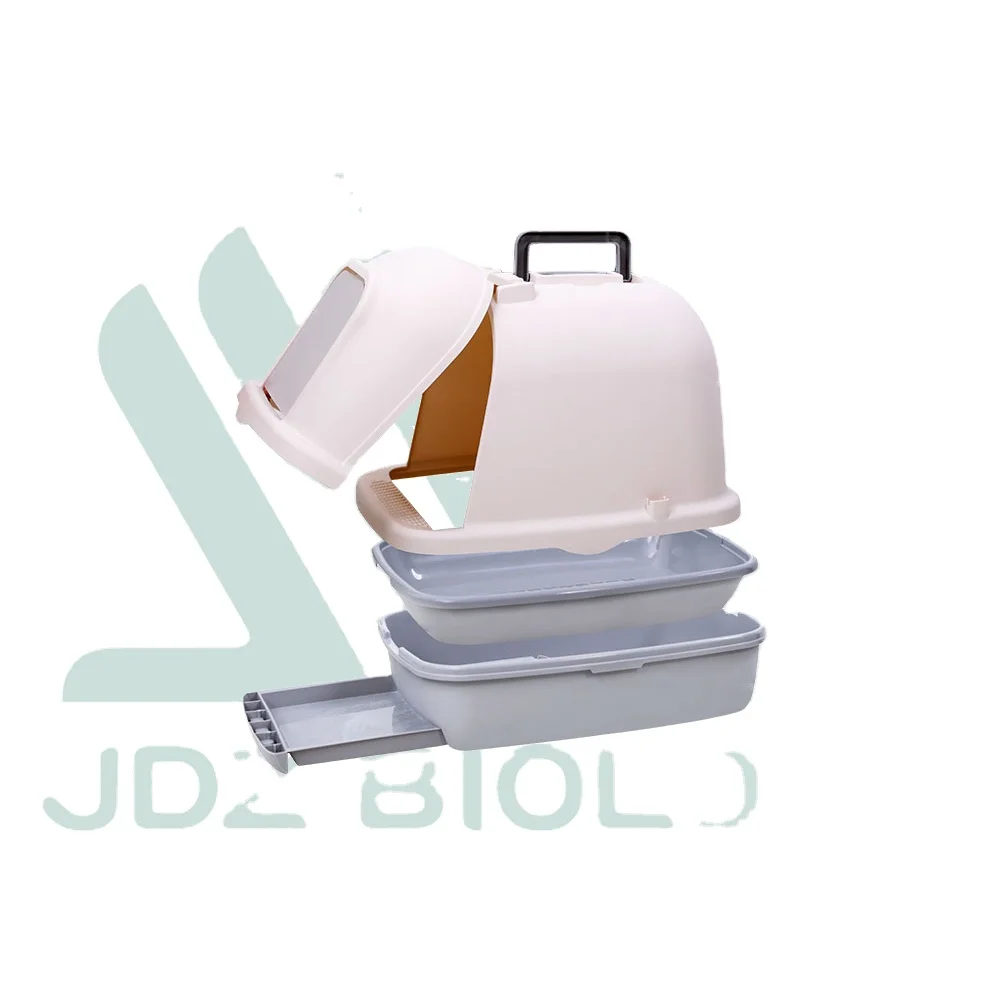 

Professional production catidea litter box white large cat litter box